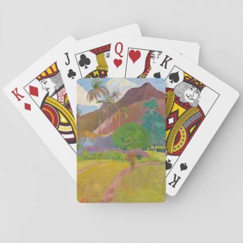 Paul Gauguin _ Tahitian Landscape Playing Cards