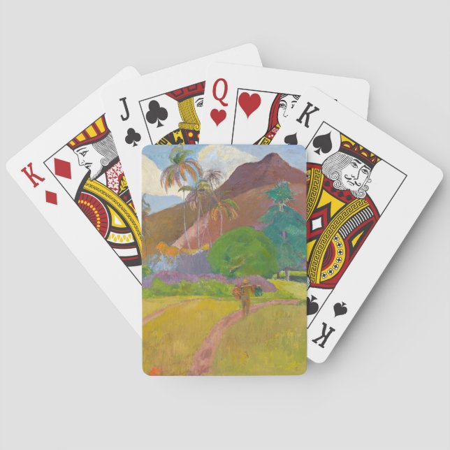 Paul Gauguin - Tahitian Landscape Poker Cards (Back)