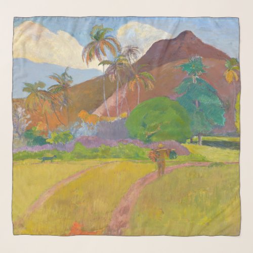 Paul Gauguin _ Tahitian Landscape Scarf