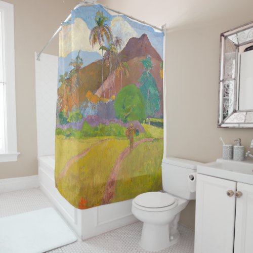 Paul Gauguin _ Tahitian Landscape Shower Curtain