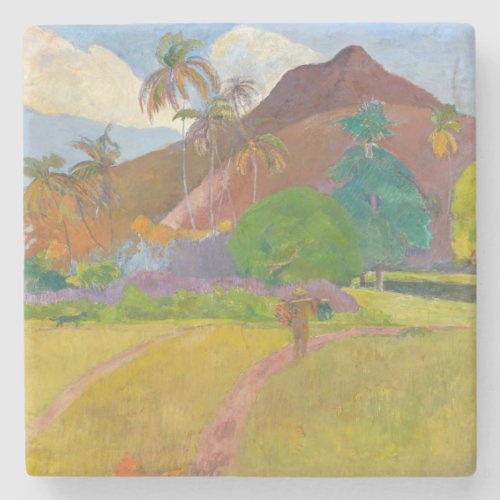 Paul Gauguin _ Tahitian Landscape Stone Coaster