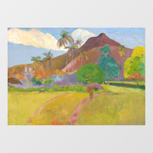 Paul Gauguin _ Tahitian Landscape Window Cling