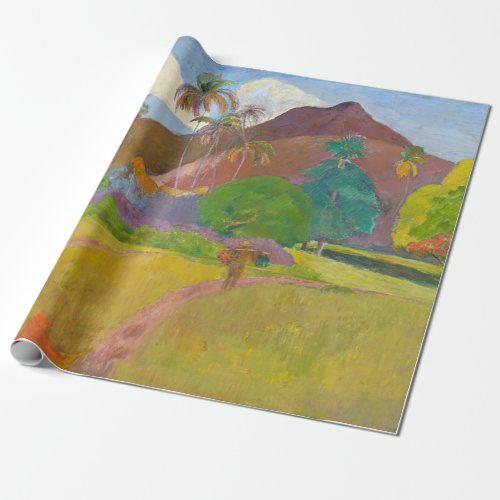Paul Gauguin _ Tahitian Landscape Wrapping Paper