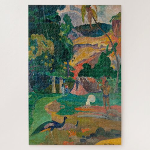 Paul Gauguin Tahitian Matamoe Painting Jigsaw Puzzle