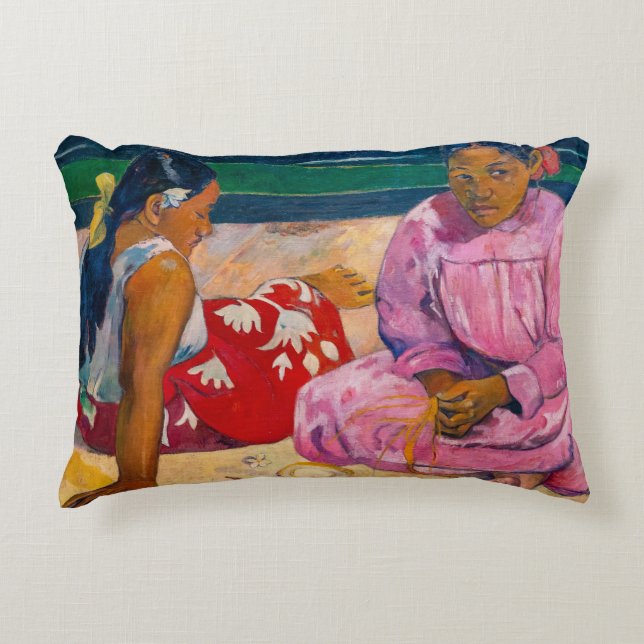 Paul Gauguin - Tahitian Women on the Beach Accent Pillow (Front)