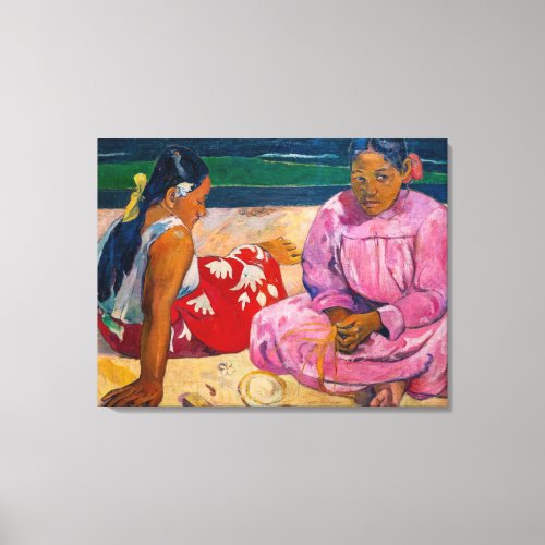Paul Gauguin _ Tahitian Women on the Beach Canvas Print