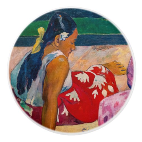Paul Gauguin _ Tahitian Women on the Beach Ceramic Knob