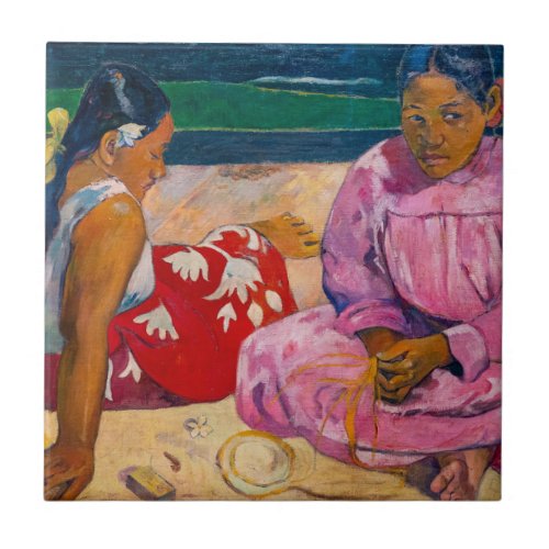 Paul Gauguin _ Tahitian Women on the Beach Ceramic Tile