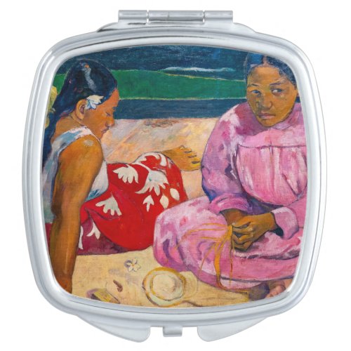 Paul Gauguin _ Tahitian Women on the Beach Compact Mirror