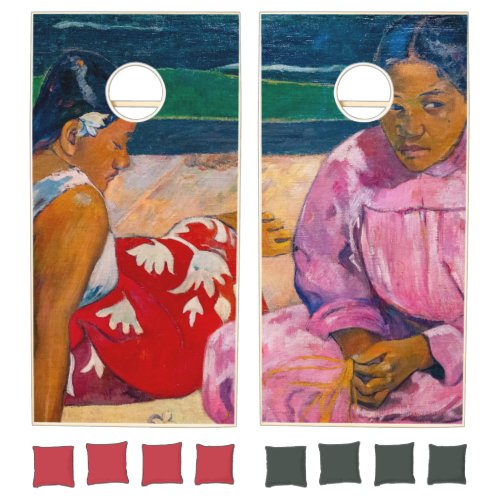 Paul Gauguin _ Tahitian Women on the Beach Cornhole Set