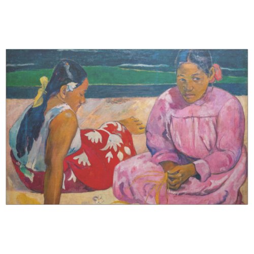 Paul Gauguin _ Tahitian Women on the Beach Fabric