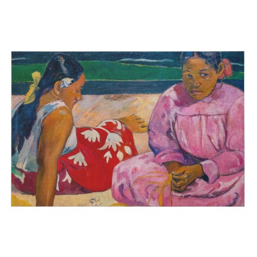 Paul Gauguin _ Tahitian Women on the Beach Faux Canvas Print