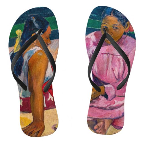 Paul Gauguin _ Tahitian Women on the Beach Flip Flops