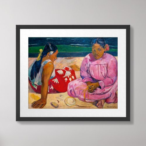 Paul Gauguin _ Tahitian Women on the Beach Framed Art