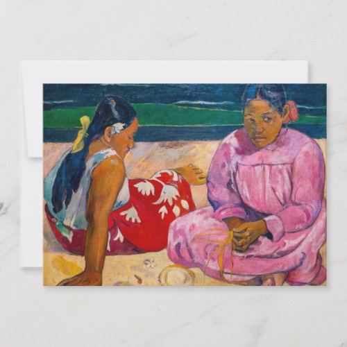 Paul Gauguin _ Tahitian Women on the Beach Invitation
