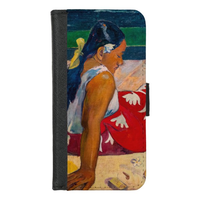 Paul Gauguin - Tahitian Women on the Beach iPhone Wallet Case (Front)