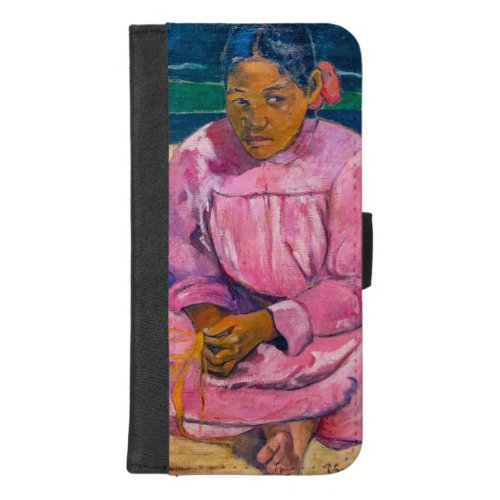Paul Gauguin _ Tahitian Women on the Beach iPhone 87 Plus Wallet Case