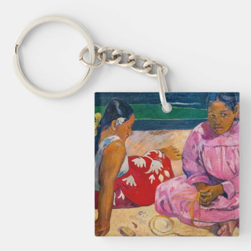 Paul Gauguin _ Tahitian Women on the Beach Keychain