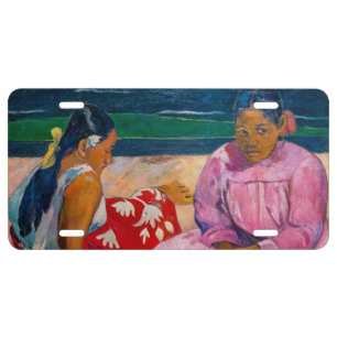 Paul Gauguin - Tahitian Women on the Beach License Plate