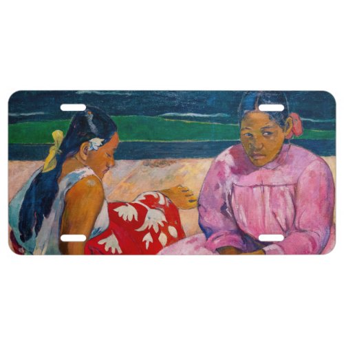Paul Gauguin _ Tahitian Women on the Beach License Plate