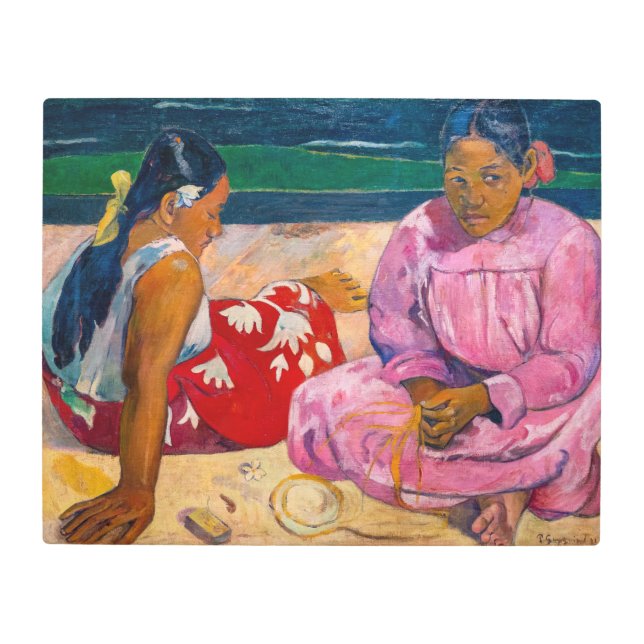 Paul Gauguin - Tahitian Women on the Beach Metal Print (Front)