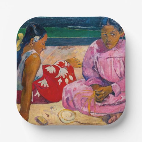 Paul Gauguin _ Tahitian Women on the Beach Paper Plates