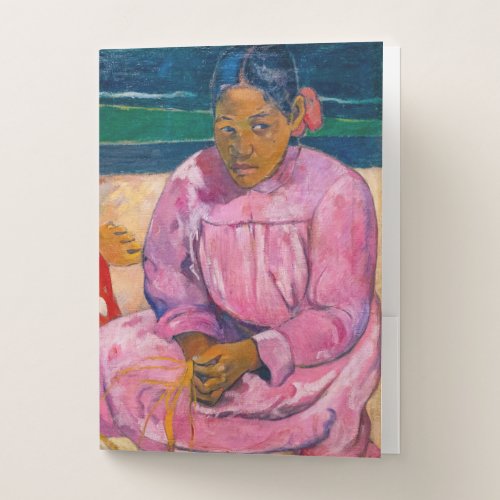 Paul Gauguin _ Tahitian Women on the Beach Pocket Folder
