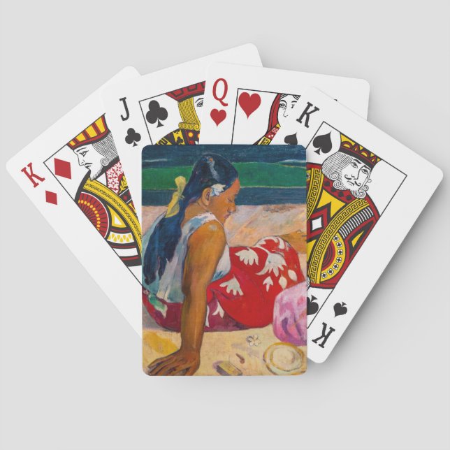 Paul Gauguin - Tahitian Women on the Beach Poker Cards (Back)