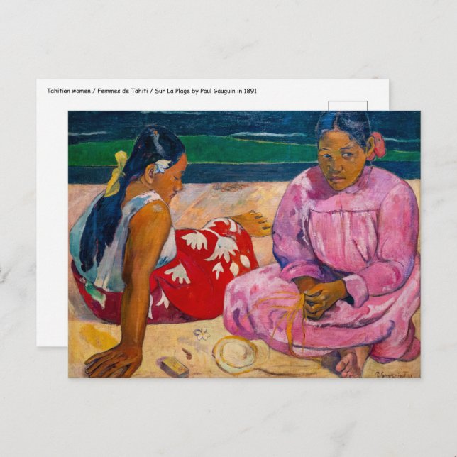 Paul Gauguin - Tahitian Women on the Beach Postcard (Front/Back)