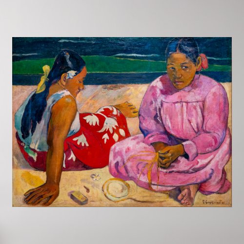 Paul Gauguin _ Tahitian Women on the Beach Poster
