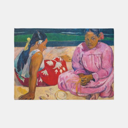 Paul Gauguin _ Tahitian Women on the Beach Rug