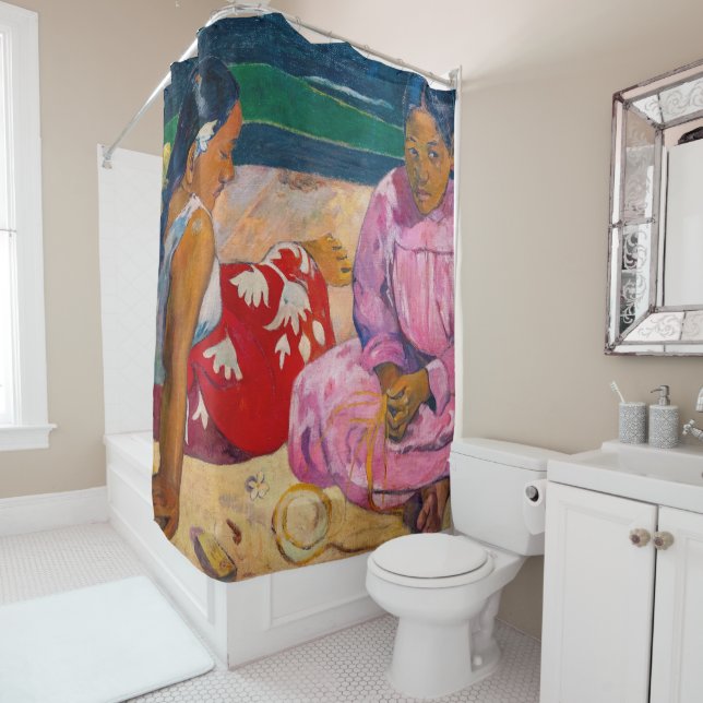 Paul Gauguin - Tahitian Women on the Beach Shower Curtain (In Situ)