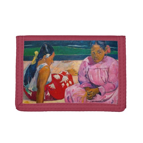 Paul Gauguin _ Tahitian Women on the Beach Trifold Wallet