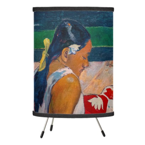Paul Gauguin _ Tahitian Women on the Beach Tripod Lamp