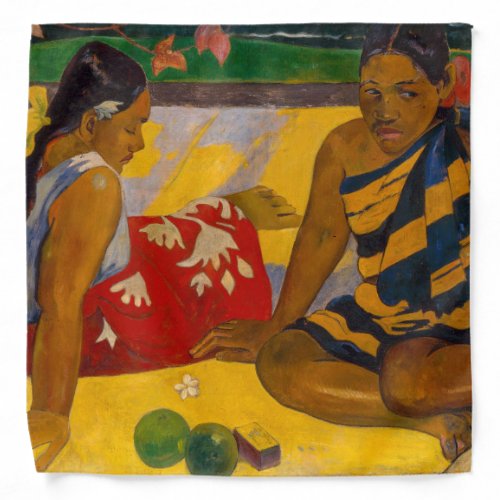 Paul Gauguin _ Tahitian Women  Parau Api Bandana