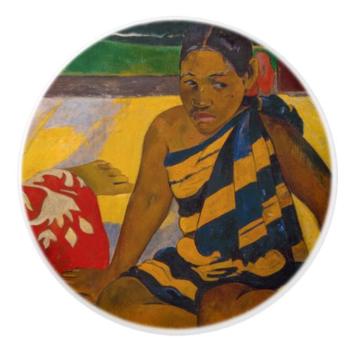Paul Gauguin _ Tahitian Women  Parau Api Ceramic Knob