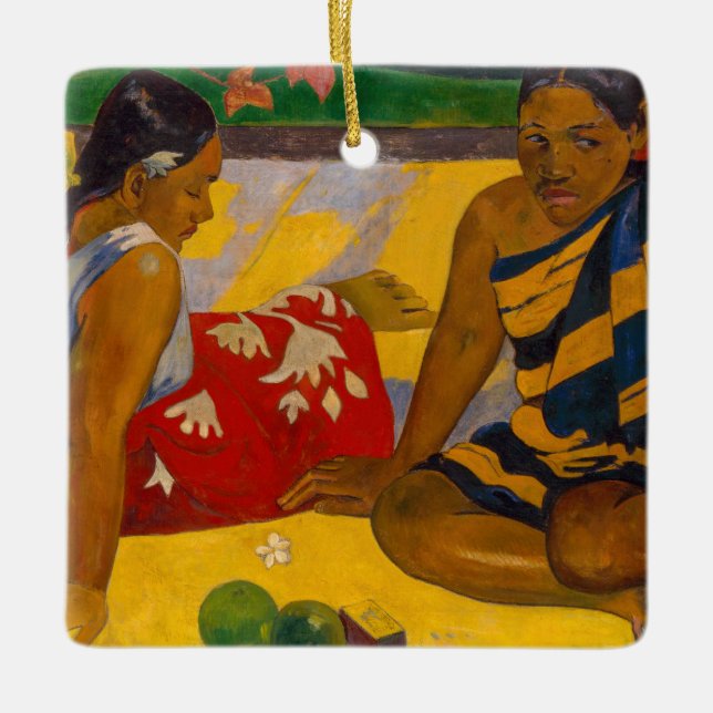 Paul Gauguin - Tahitian Women / Parau Api Ceramic Ornament (Front)