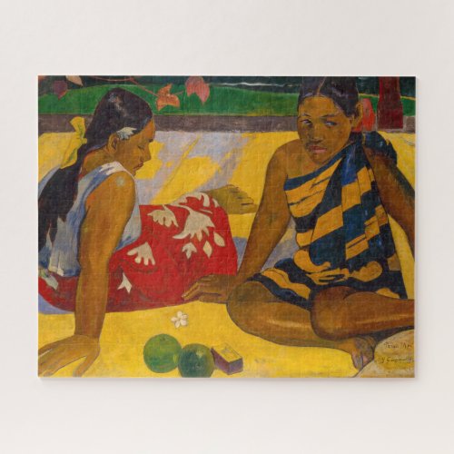 Paul Gauguin _ Tahitian Women  Parau Api Jigsaw Puzzle