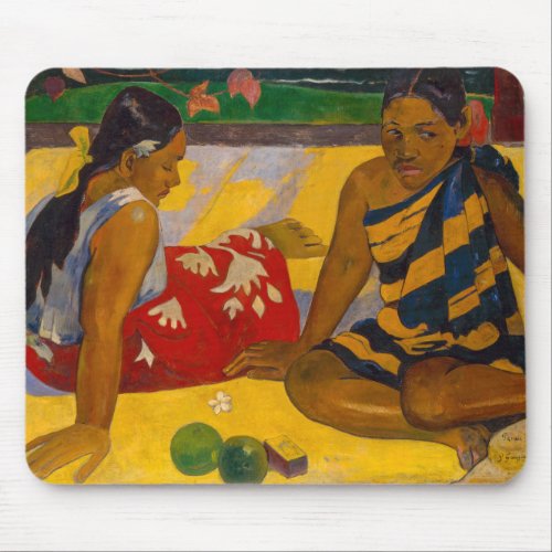 Paul Gauguin _ Tahitian Women  Parau Api Mouse Pad