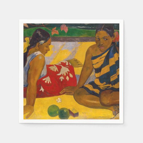 Paul Gauguin _ Tahitian Women  Parau Api Napkins