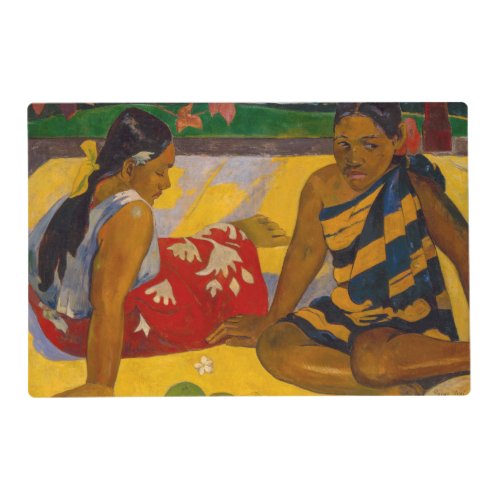 Paul Gauguin _ Tahitian Women  Parau Api Placemat