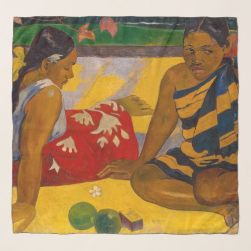 Paul Gauguin _ Tahitian Women  Parau Api Scarf