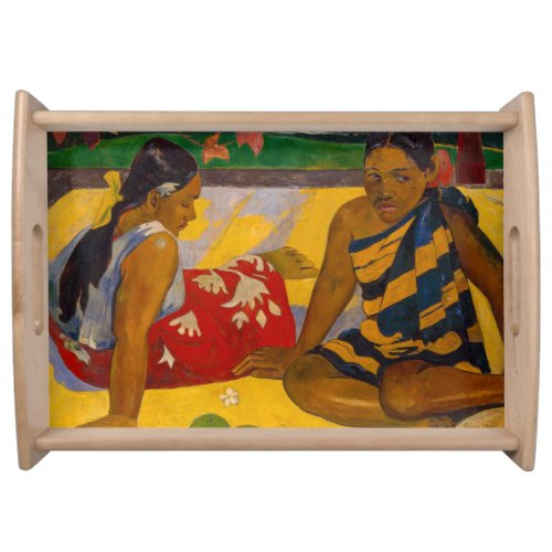 Paul Gauguin _ Tahitian Women  Parau Api Serving Tray