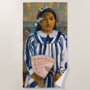 Paul Gauguin - The Ancestors of Tehamana Beach Towel