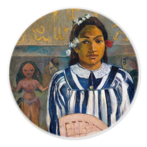 Paul Gauguin _ The Ancestors of Tehamana Ceramic Knob