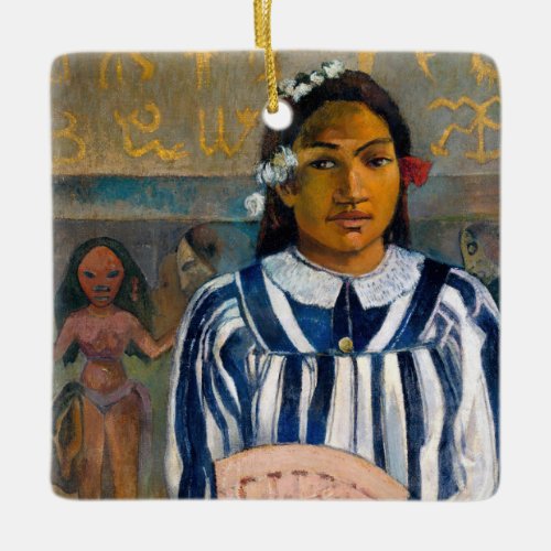 Paul Gauguin _ The Ancestors of Tehamana Ceramic Ornament
