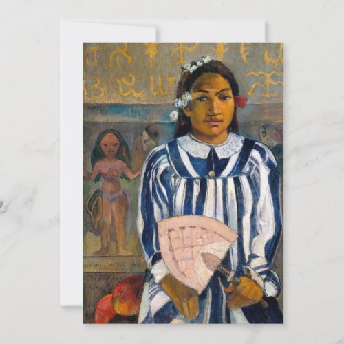 Paul Gauguin _ The Ancestors of Tehamana Invitation