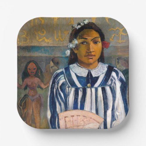 Paul Gauguin _ The Ancestors of Tehamana Paper Plates