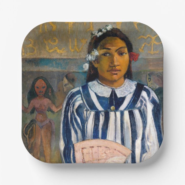 Paul Gauguin - The Ancestors of Tehamana Paper Plates (Front)