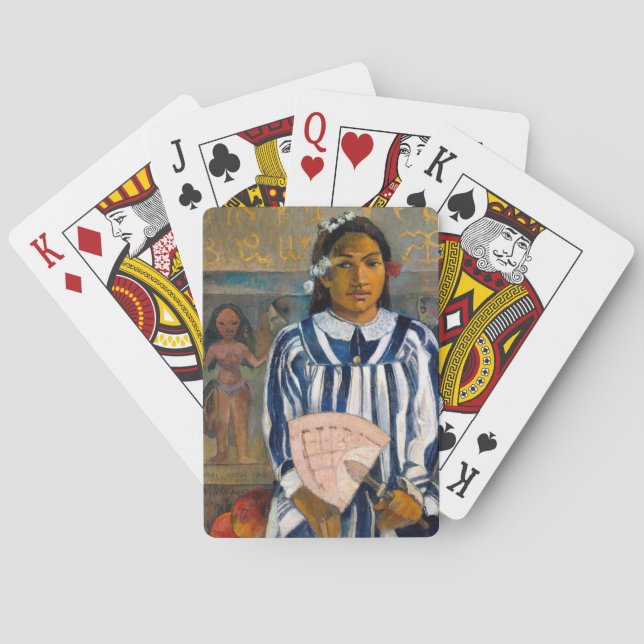 Paul Gauguin - The Ancestors of Tehamana Poker Cards (Back)